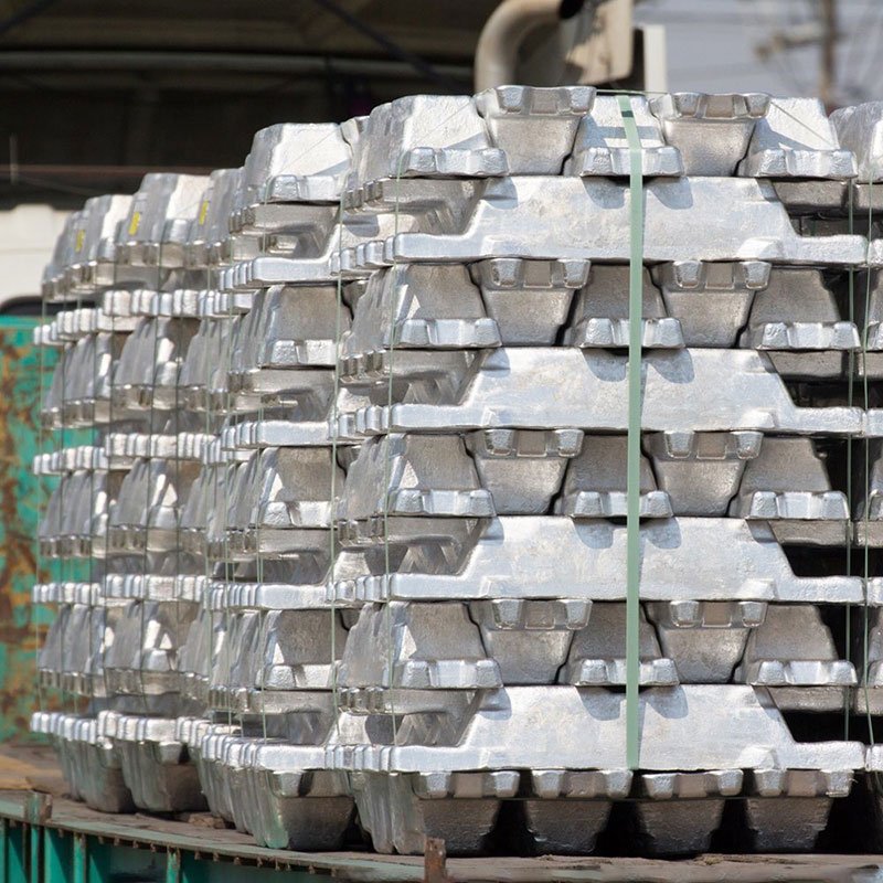 Factory Direct Sales High Purity Primary Extrusion Silver White A5 A7 A8 99.7% Pure Aluminum Ingot