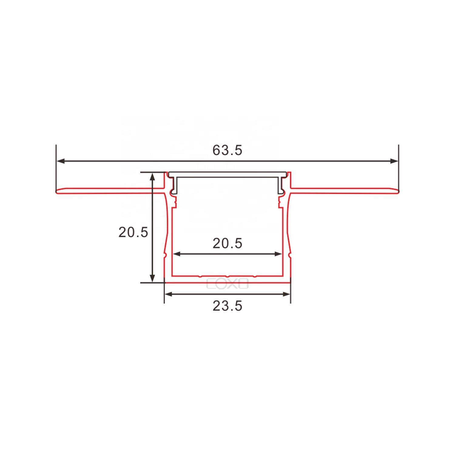 C098 Led Aluminum profile channel