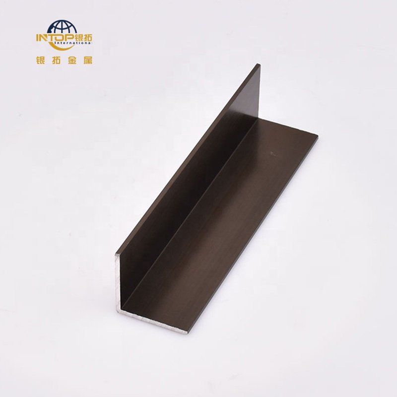 Aluminum Corner Profiles Anodized Champagne 90 Degree L angle Aluminum Profiles Aluminum Angle Profile