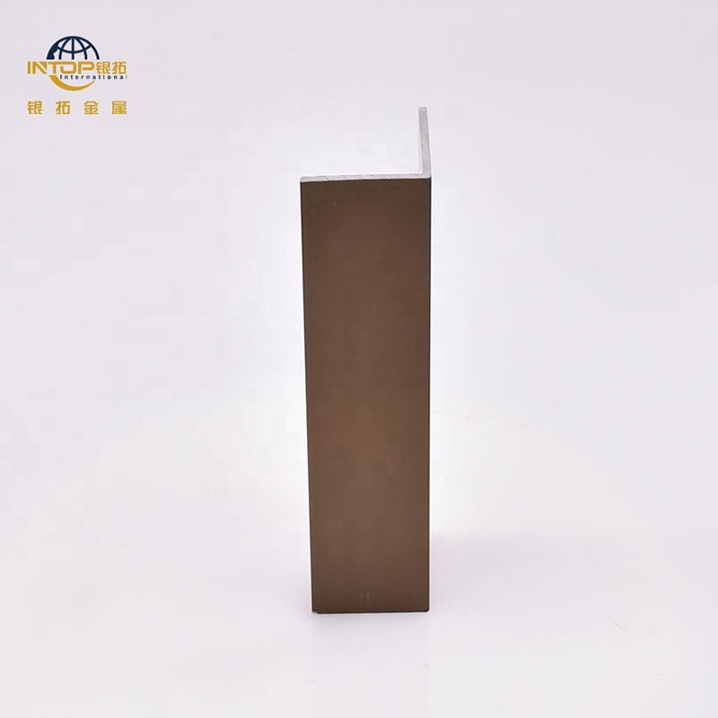 Aluminum Corner Profiles Anodized Champagne 90 Degree L angle Aluminum Profiles Aluminum Angle Profile