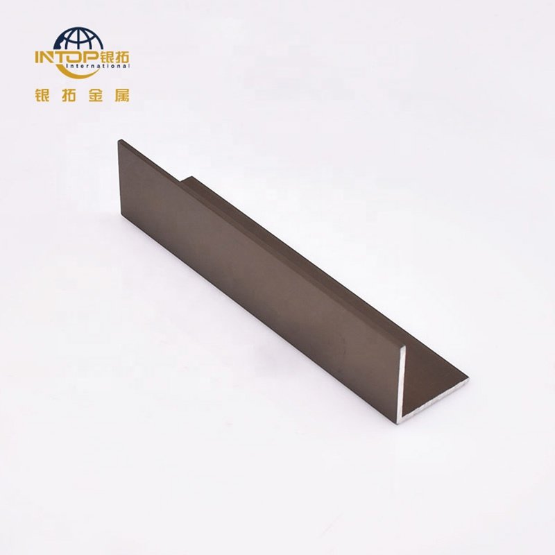 Aluminum Corner Profiles Anodized Champagne 90 Degree L angle Aluminum Profiles Aluminum Angle Profile