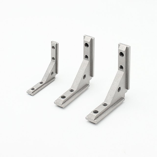 European Standard 3030/4040 Style Die-cast Aluminium 90 Degree Inside Corner Bracket Connector For T Slot Aluminium Profile
