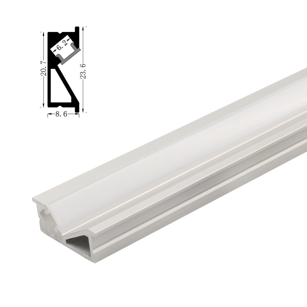 Recessed led aluminum profile for led strips light 6mm LED Profile Aluminium Channel