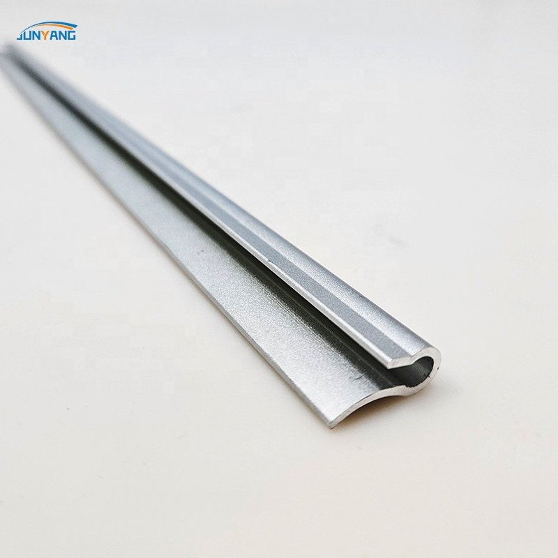 Customized 6061 6063 T5 T6 Extruded Aluminum Alloy Wiper Blade Silver Anodized Powder Spray Aluminum Extruded Aluminum Profile