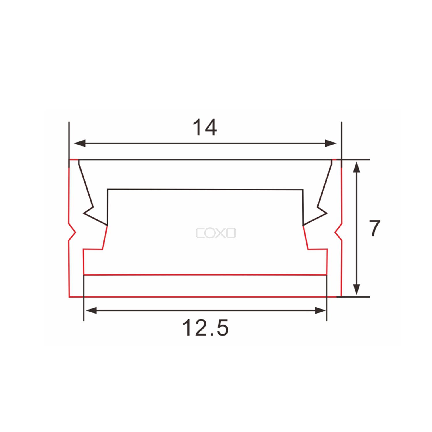 C046 Led Recessed Aluminum profile