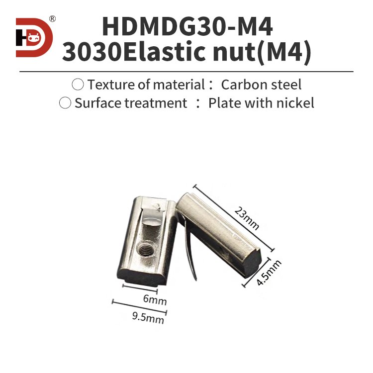 Aluminum profile accessories, spring nuts, elastic positioning blocks, 30/40 aluminum profiles, M3-M4-M5-M6-M8