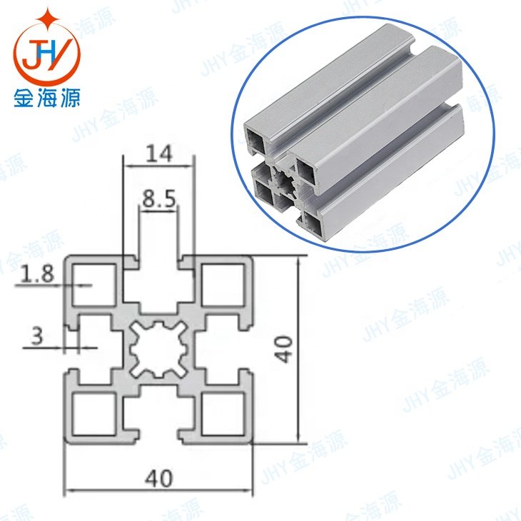 Hight Quality Aluminum Profiles Industrial Assembly Line Aluminum Profiles BT 40x40 For Industrial 4040 Aluminium profile