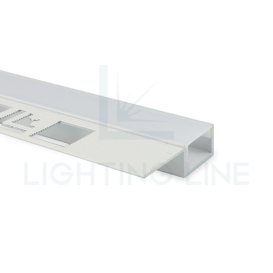 High Cost Performance 38x11mm White Painted Led Strip Aluminium Profile For Plasterboard