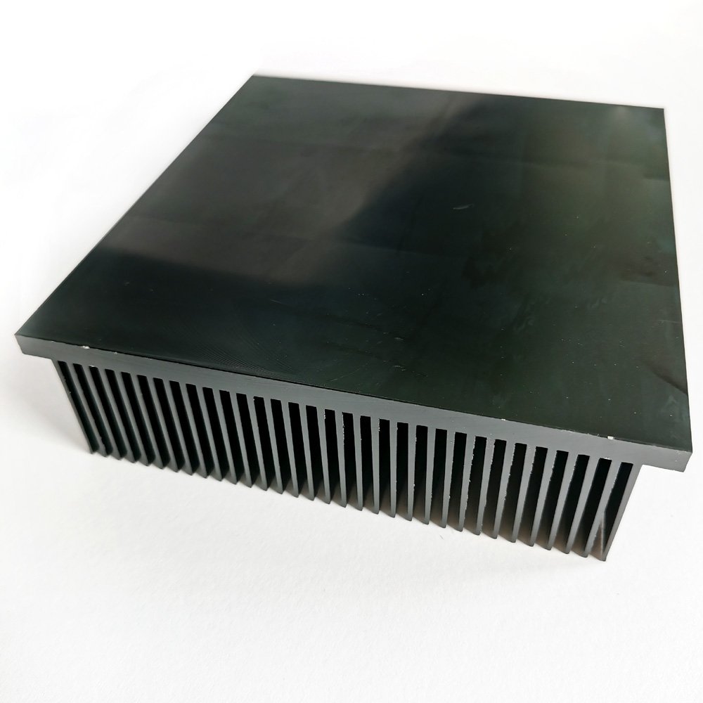 Black Anodized 6063 T5 Aluminum Profile Heat sink 145(W)*40(H)*150(L)mm Extruded Heatsink Aluminum