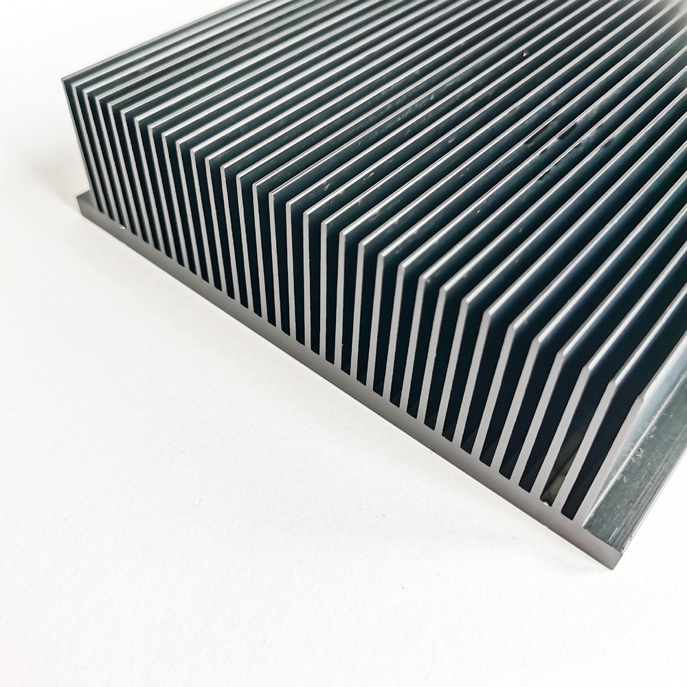 Black Anodized 6063 T5 Aluminum Profile Heat sink 145(W)*40(H)*150(L)mm Extruded Heatsink Aluminum