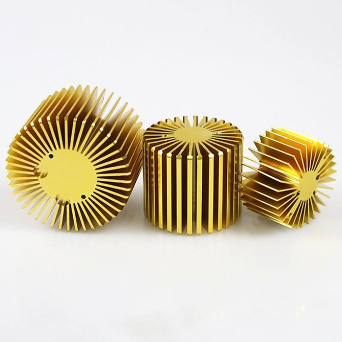 Custom Large Round 150mm Extruded 4040 Sunflower Profile Radiator Cooler Aluminum Led Heat Sink Aluminum Alloy Flat 6000 Series