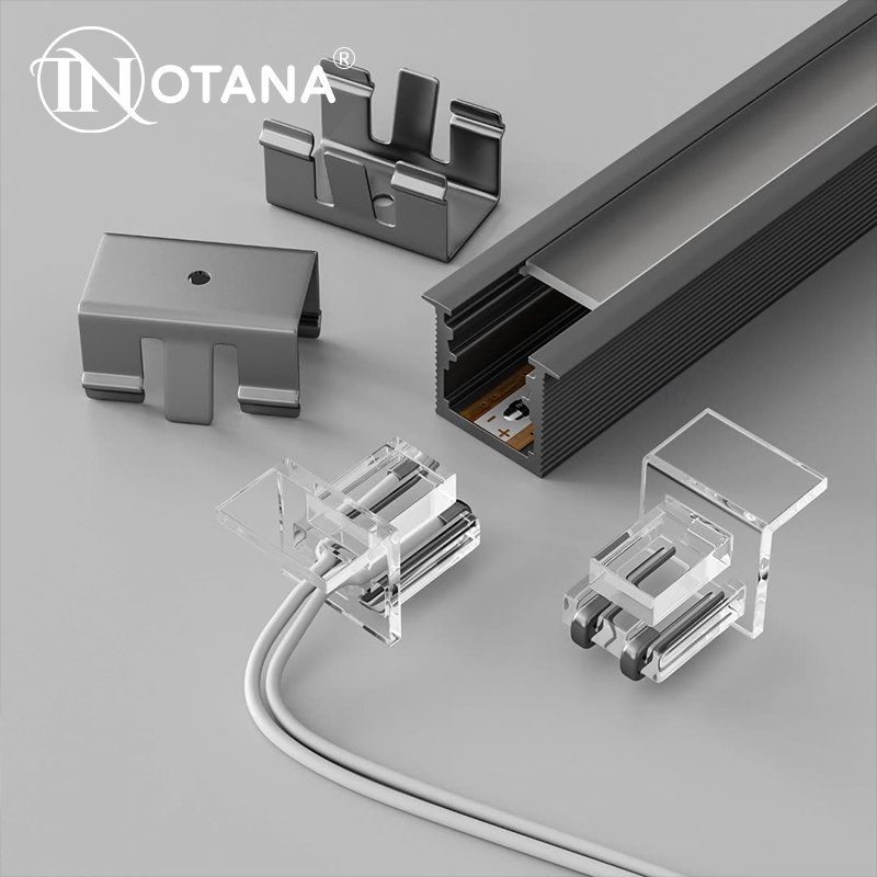 Custom led weld-free cabinet lights aluminum profile built-in wardrobes wine cabinet cabinet light strips aluminum slots