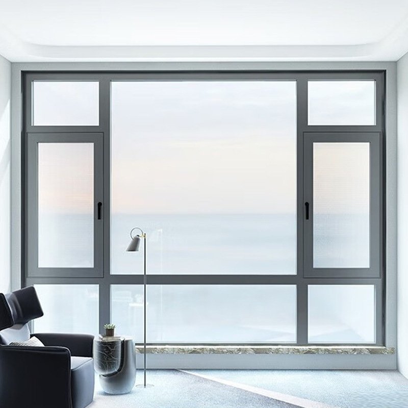 hot selling soundproof thermal insulation aluminum casement window aluminum thermal break double glass windows casement window