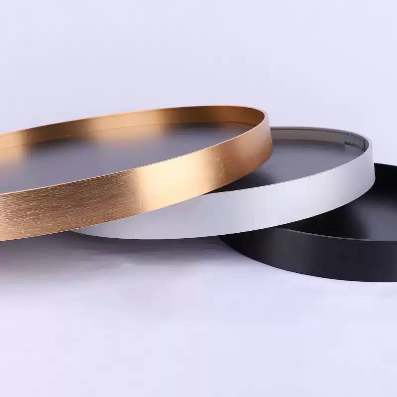 Customized round oval aluminum frame mirror aluminum profile aluminum alloy round frame