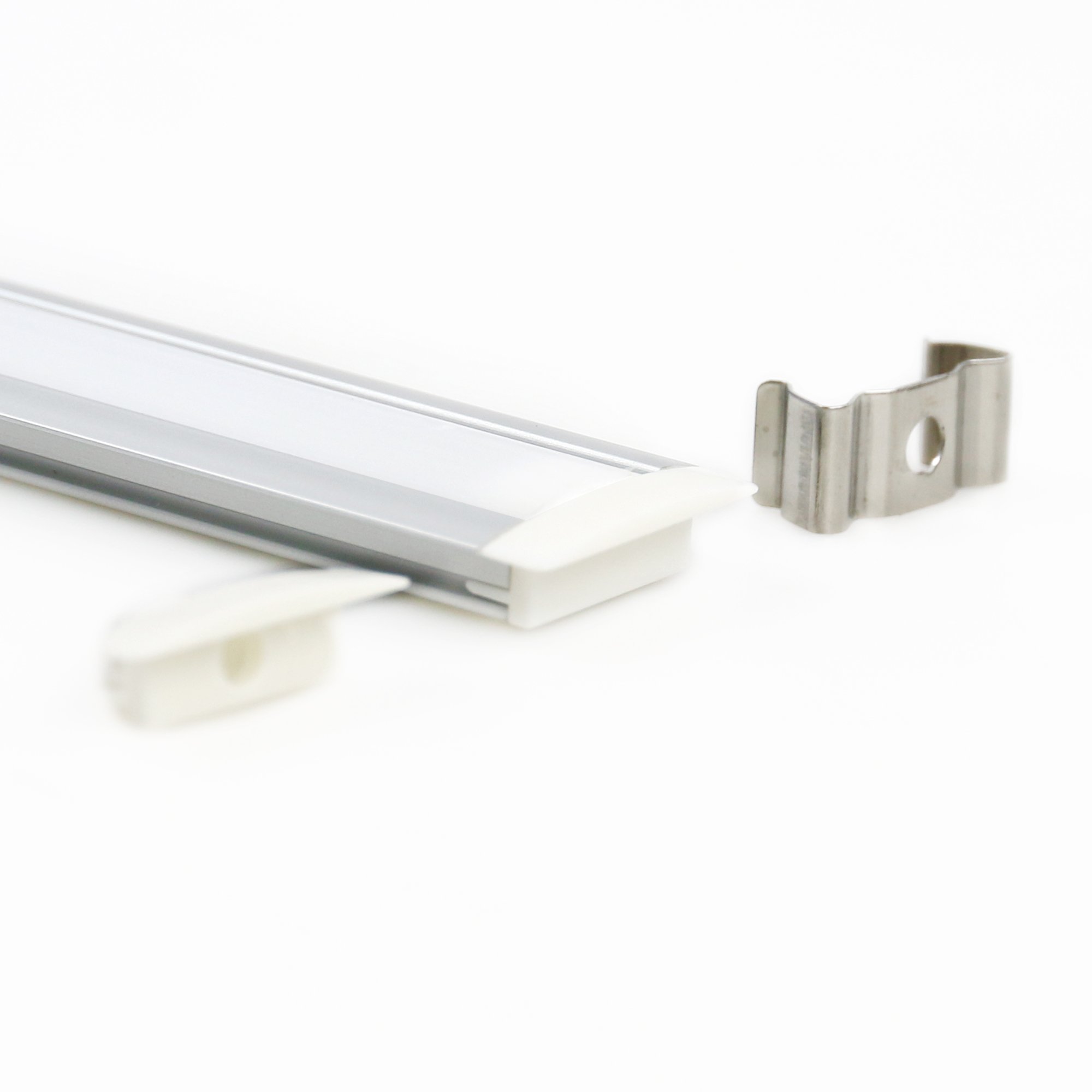 W25*H7 Aluminum Extrusion Profile for U Shape LED Strip Profiles LED Bar Lights Aluminum Channel.