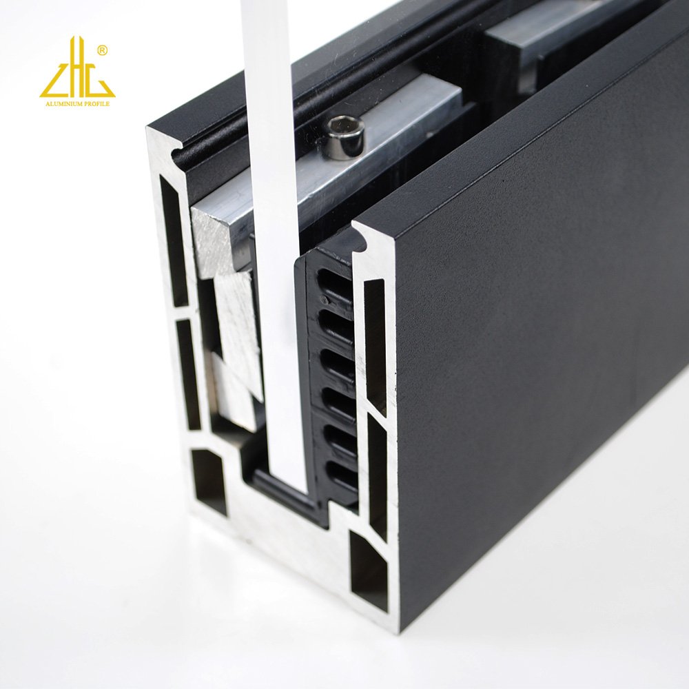 Aluminum Extrusion Railing Top Rail Glass Fence Profile