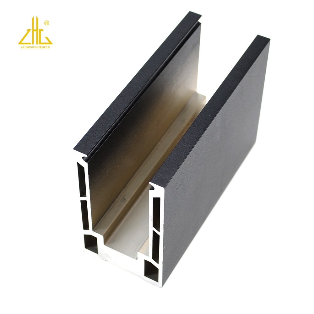 Aluminum Extrusion Railing Top Rail Glass Fence Profile