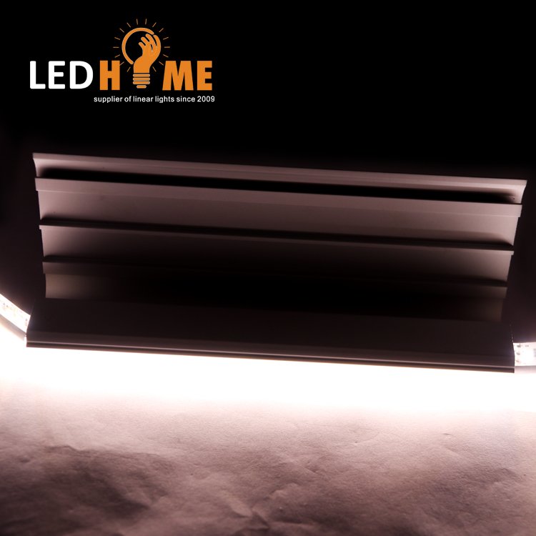 50*80mm Aluminum profile stair step lighting led stripes/cinema Aluminium step light/ 6063 extrusion aluminum profiles