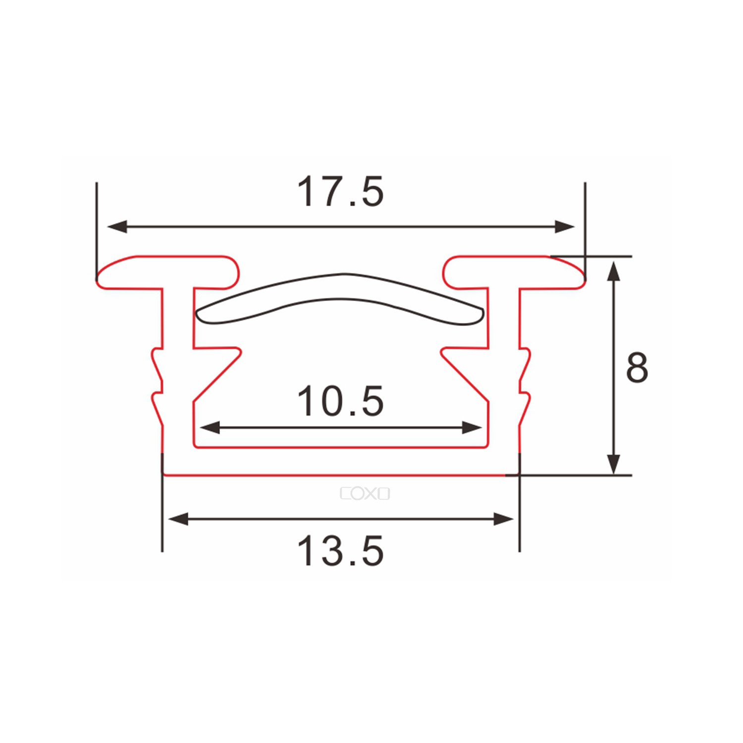 C067 Led Recessed Aluminum profile channel
