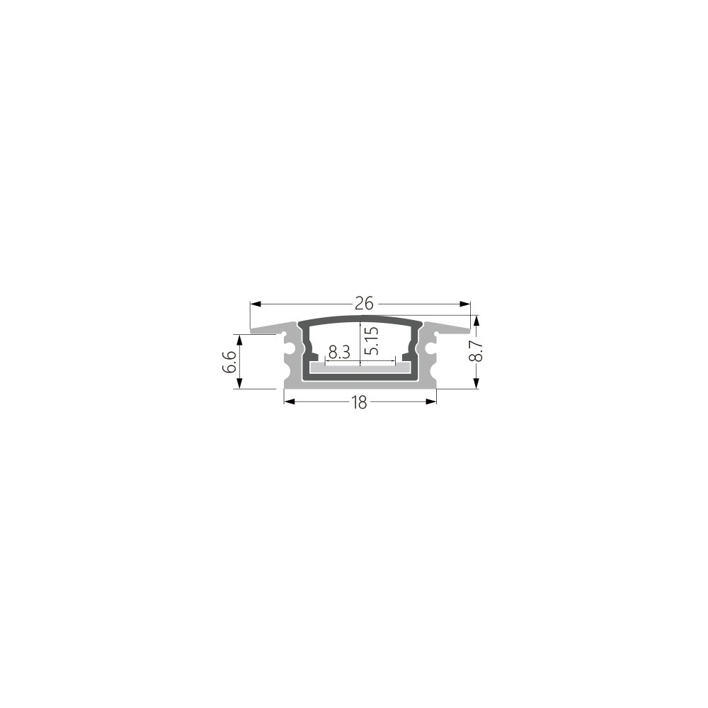 KC Wholesale led linear light LED Strip Light with Aluminium Profile used in Commercial lighting