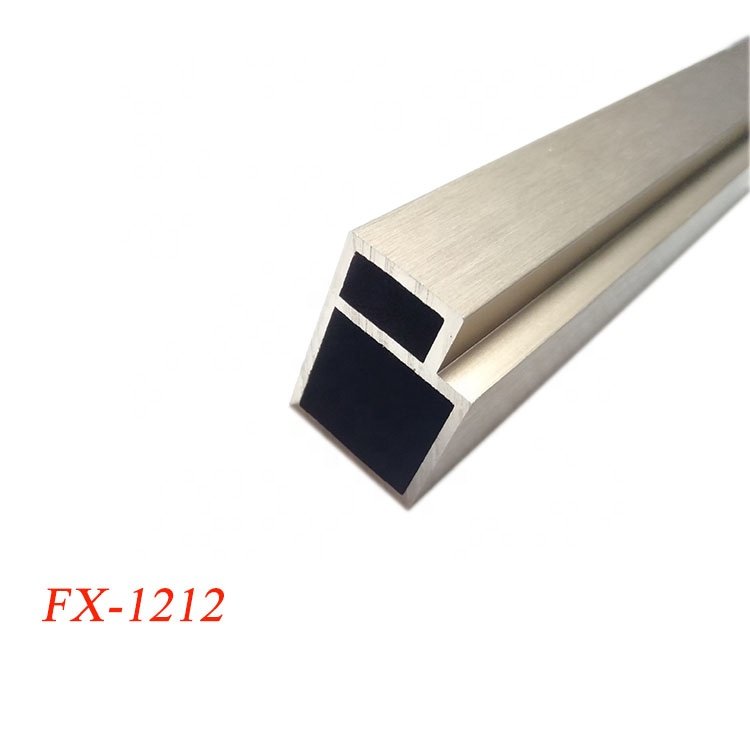 High Quality Aluminum Extrusion Profiles Decorative Display Glass Bracket Shelf Aluminum Profiles for Shelf Storage