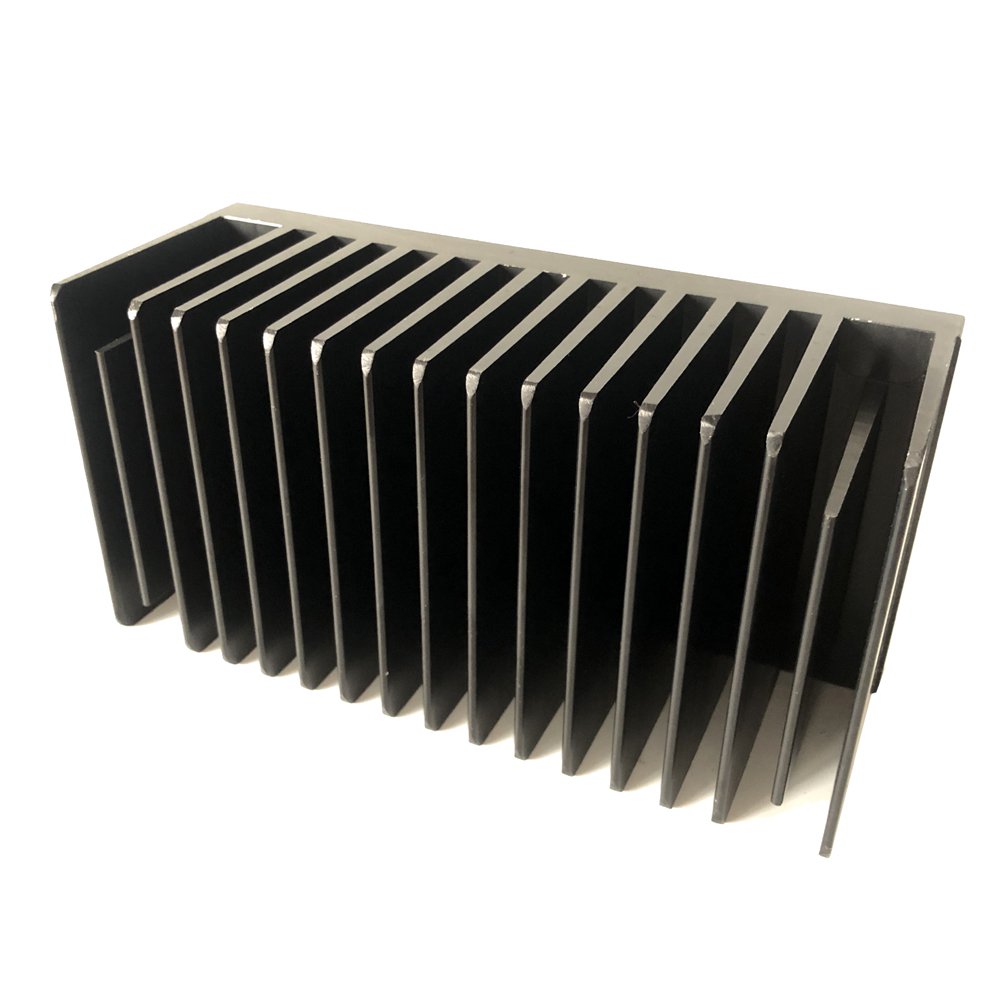 6000 Series CNC Processed Custom Heat Sink 216(W)*83(H)*110(L)mm Aluminum Heatsink Extrusion
