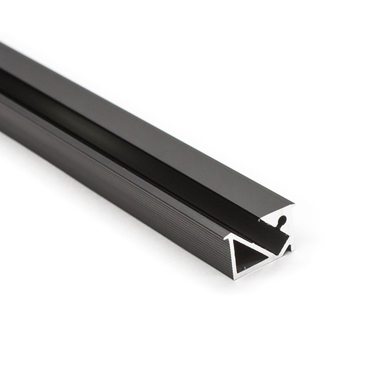 45 Degree Angle W15.5*H8.6 closet led cabinet light bar recessed extrusion led aluminum profile for furniture
