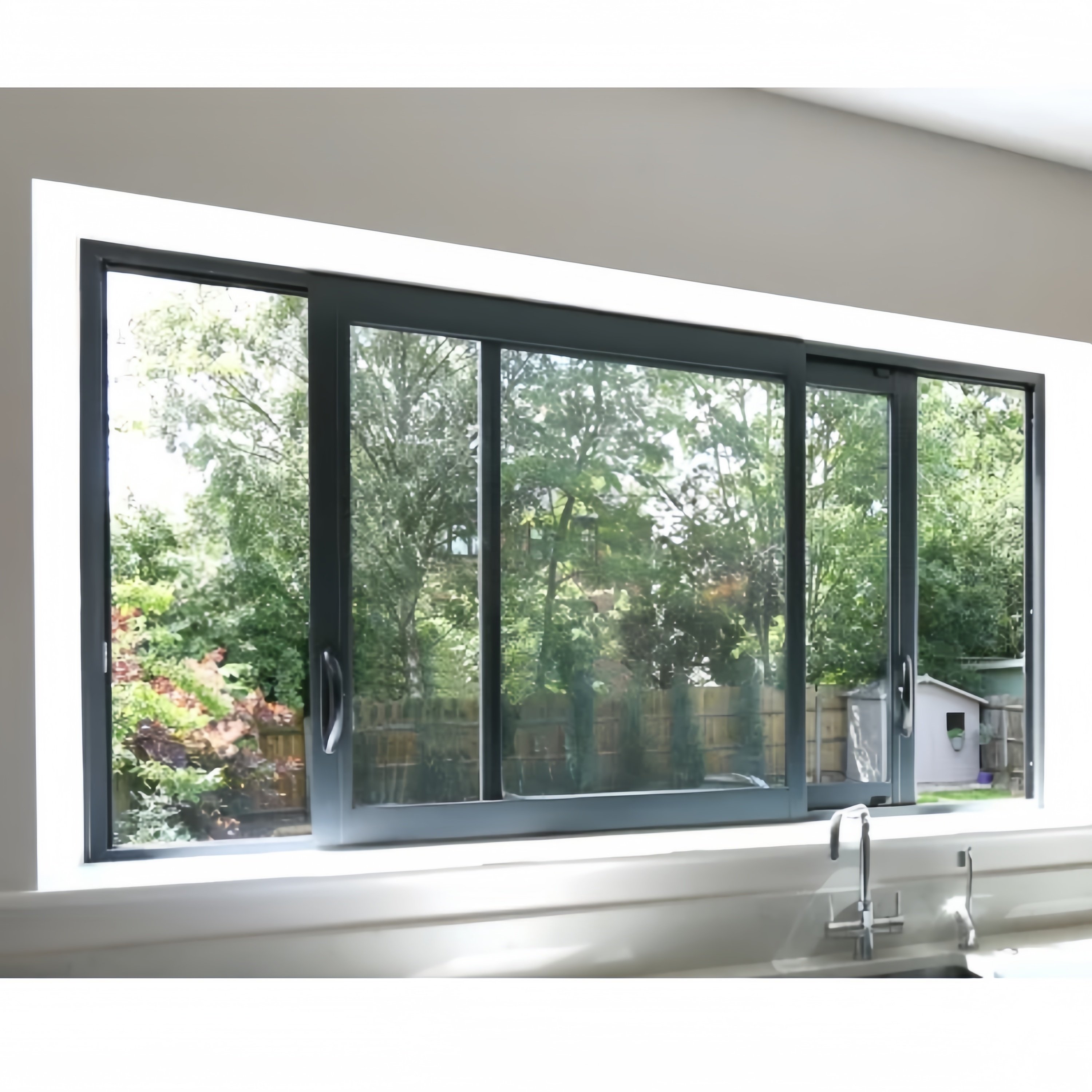 Customized glass Windows Aluminum Horizontal Sliding Window Thermal Break Aluminum Sliding Window modern Design for Home