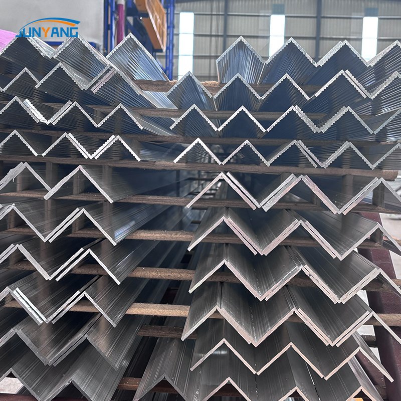 Junyang Aluminum Factory Custom High Quality and Low MOQ 6061 6063 Various size L-Shaped Angle Aluminum Profile