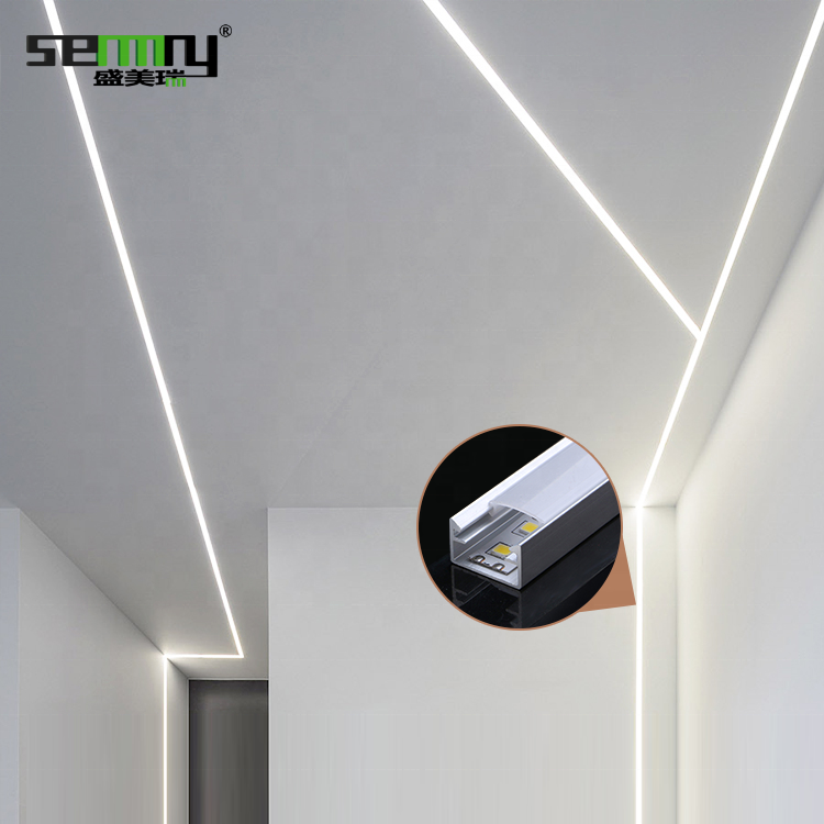 LED Aluminium Profile Channels Extrusions LED Strip Profiles Aluminum for Cove Lighting