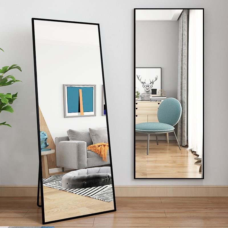 Bedroom barbershop bathroom led mirrors round aluminum mirror frame for aluminium profile
