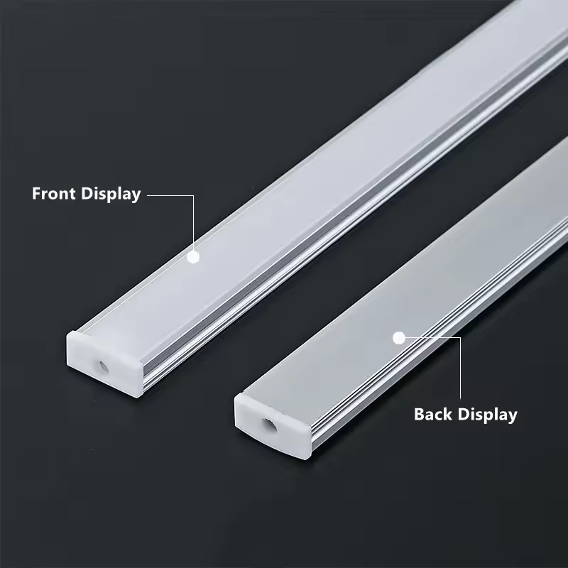 eSann 1m 2m 3m Aluminium Profile Led Lighting Strip Outdoor Profile Super Slim 7mm Recessed Aluminium Light Led Profile