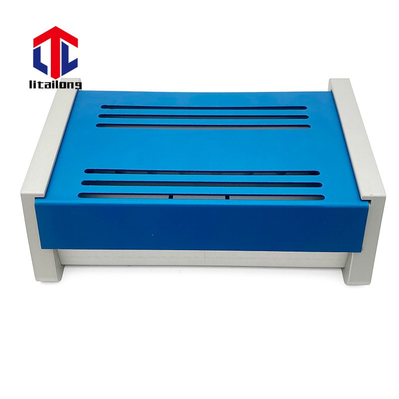Customized assembled aluminum alloy box storage sliding lid aluminum shell oxidation profile aluminum box enclosure case