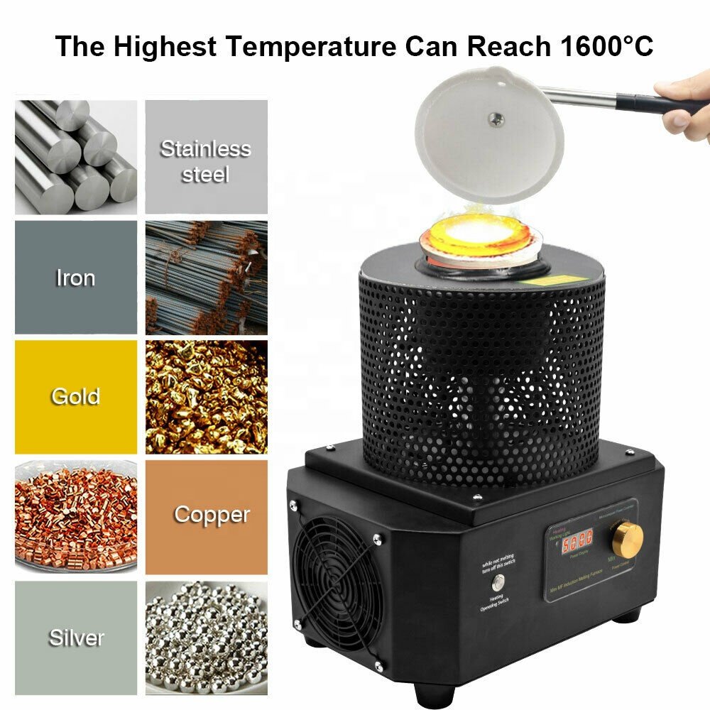 10KG IGBT electrical induction melting furnace gold melting machine for ingot casting