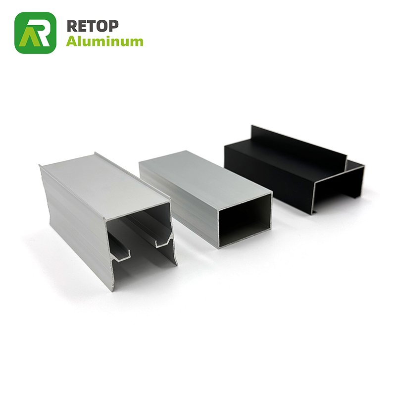 RETOP 6063 High Brightness Polished Mirror Shower Room U C Channel Aluminum Profile