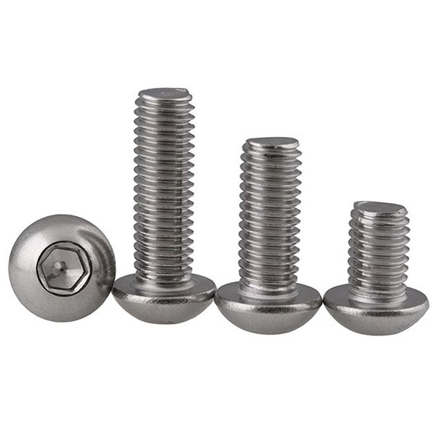 10.9 half round head bolt M5 M6 M8 half round head hexagonal screws Special mushroom head screws for aluminum profiles