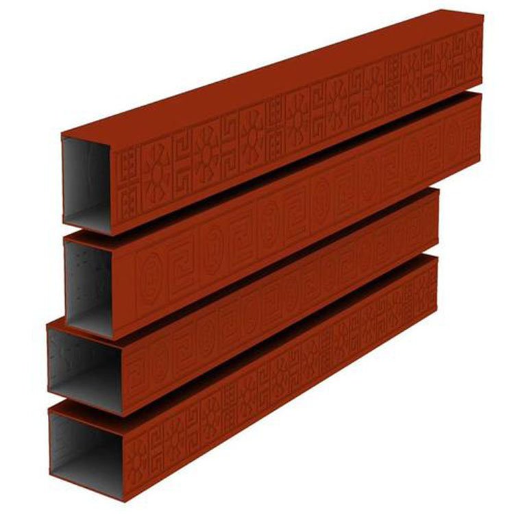 aluminium decoration wood grain aluminum tube square aluminum profile rectangular pipe