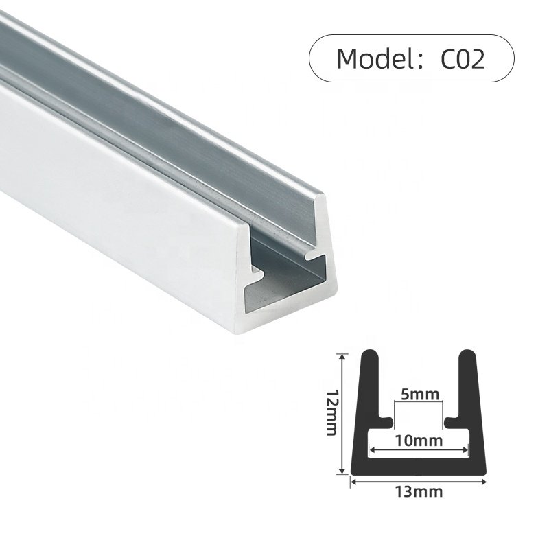 C02 Card 8mm Glass led Laminate Lamp Aluminum Profile Housing Aluminum Profile Light for Furniture