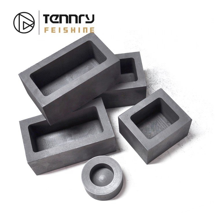 Metallurgy High Strength Carbon Graphite Sintered Boats Mold For Aluminum Melting