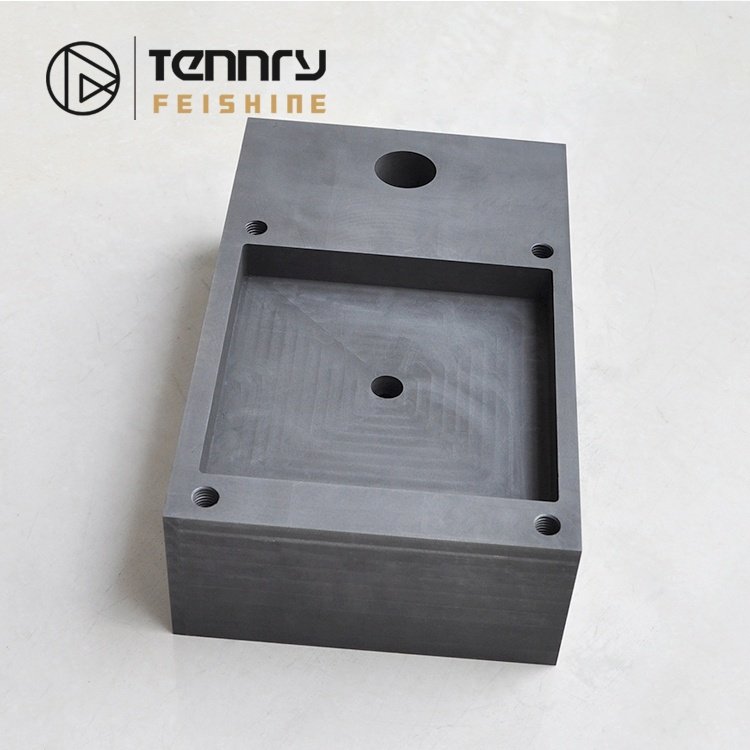 Metallurgy High Strength Carbon Graphite Sintered Boats Mold For Aluminum Melting