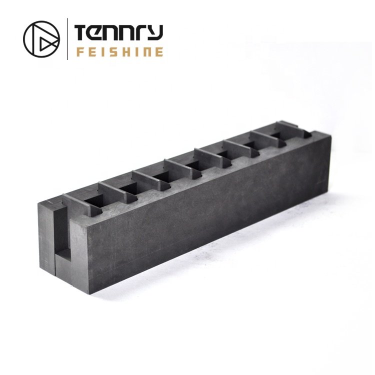 Metallurgy High Strength Carbon Graphite Sintered Boats Mold For Aluminum Melting