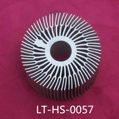 2017 hot new products China powder coated aluminum profile for led aluminum heatsink case