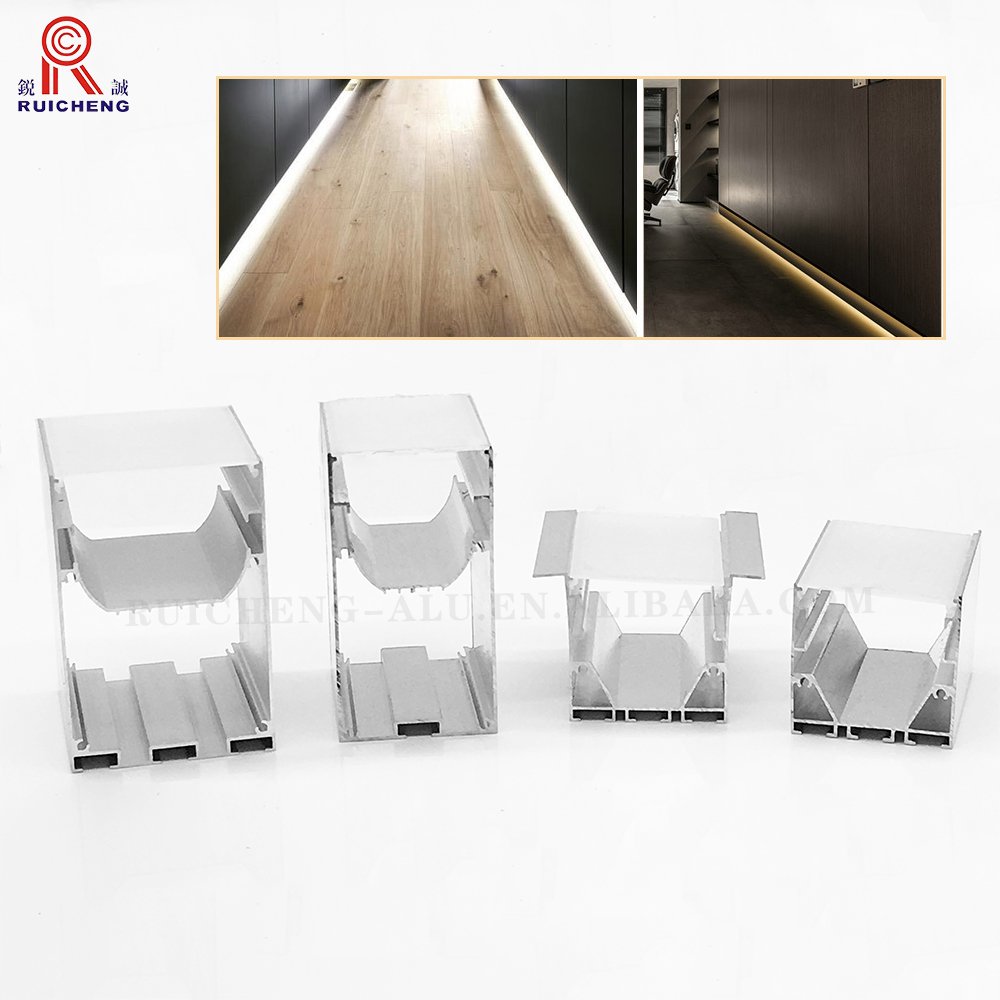 Led Extrusion Rectangular U Shape Led Strip Channel Suspended Hanging Light Aluminum Profile