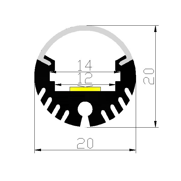 WHITE High Quality Decorative Slot LED Diffuser Recessed Surface Illuminated Strip Light Aluminum Profile