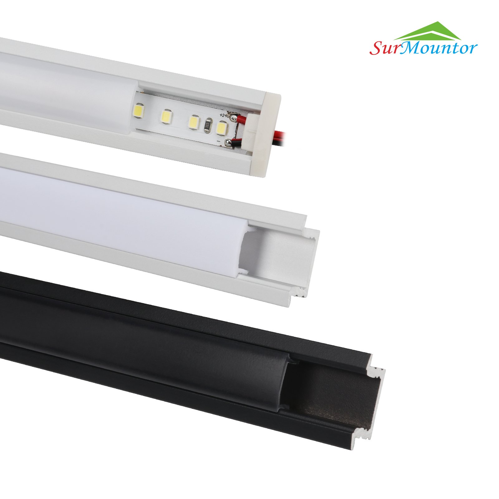 1m 2m 3m waterproof led aluminium aluminum profile alu profile channel aluminium led profile light for led strip light