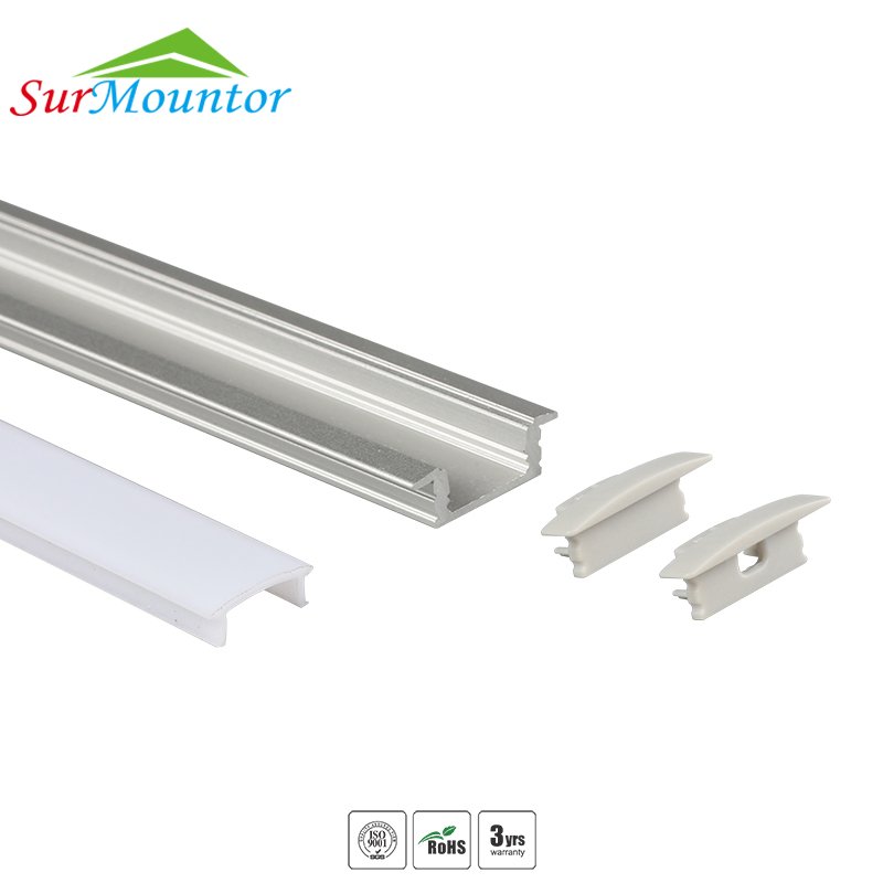 1m 2m 3m waterproof led aluminium aluminum profile alu profile channel aluminium led profile light for led strip light