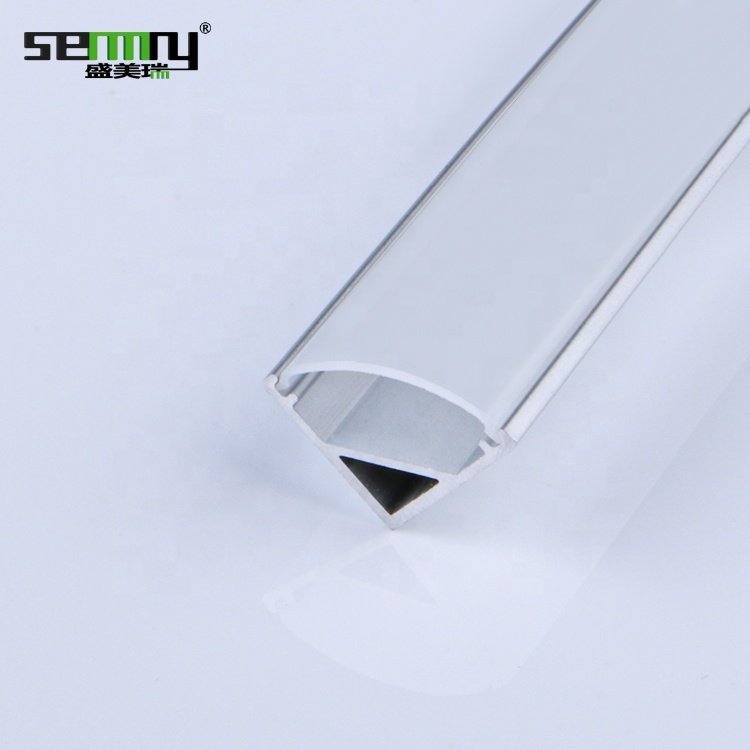 Free samples high quality alu profil channel extrusion 45 degree angle led strip lighting corner led aluminum profile