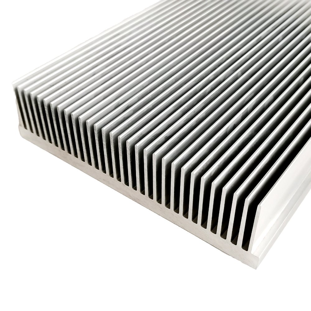 AL 6063 T5 Extruded Aluminium Heatsink 170(W)*42(H)*240(L)mm CNC Processing Cutting Services