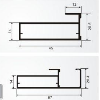 Factory Custom Aluminum Extrusion Profile CNC Aluminum Frame Profile for Kitchen Cabinet Wardrobe Door and Windows