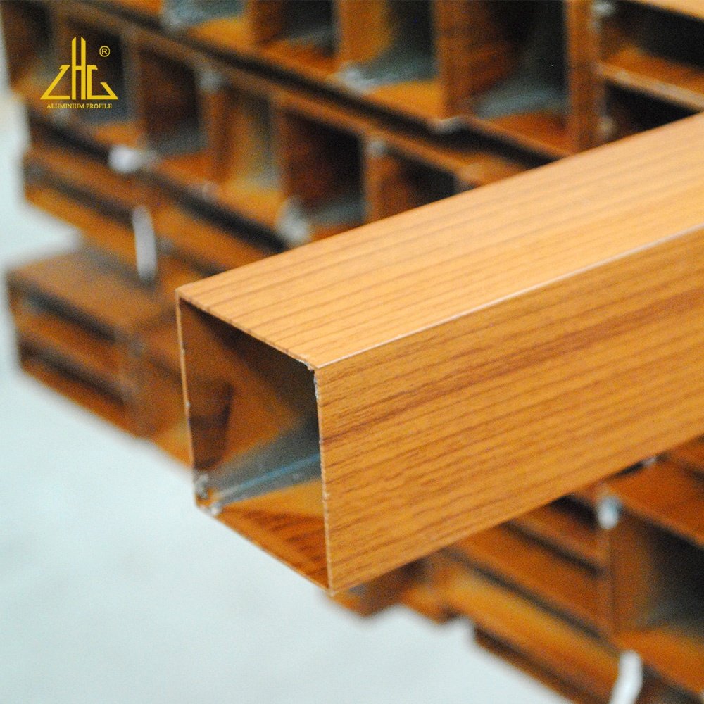 Outdoor wood grain furniture Aluminum Tubes Egg roll table Aluminum Profile camping Table